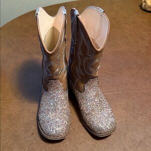 Sparkly Brown Kids Boots